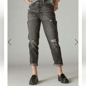 🆕Lucky Brand | Women's Drew High-Rise Mom Jeans in Black Size 4 / Size 27 Ankle